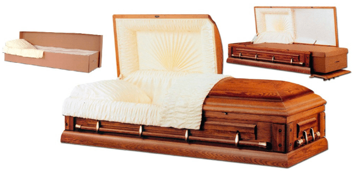 Ceremonial casket with insert