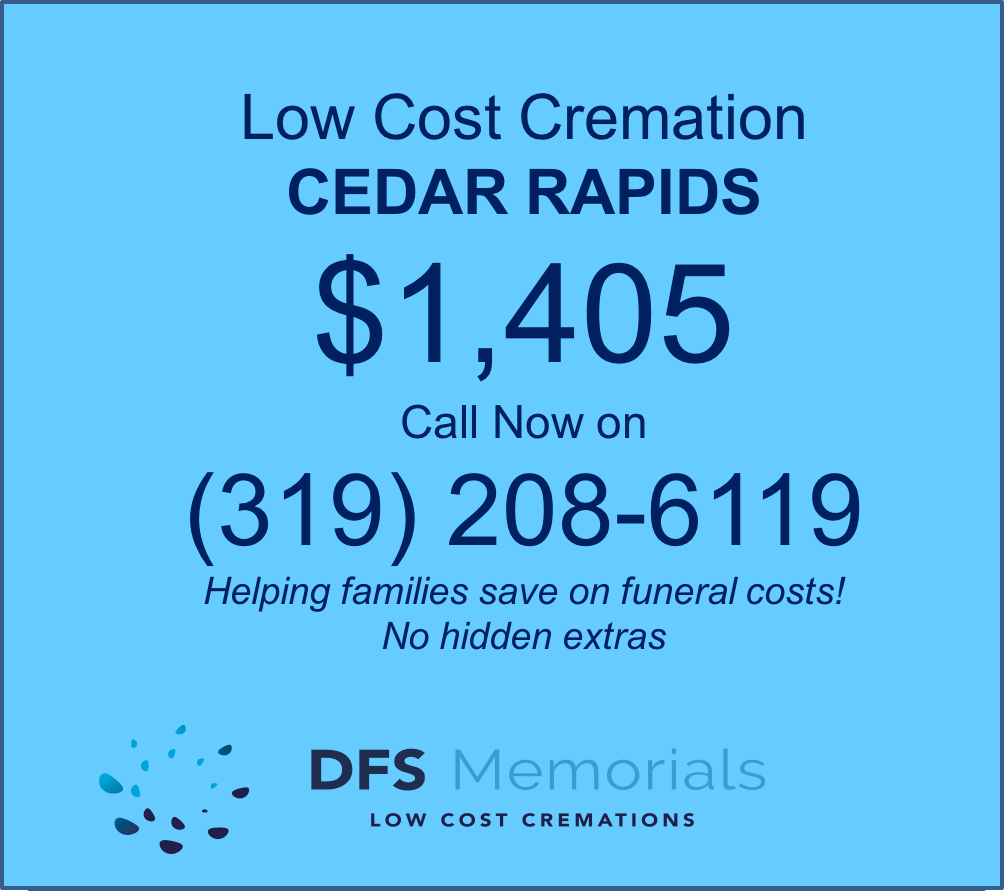 Guide to average cremation costs in Cedar Rapids, IA